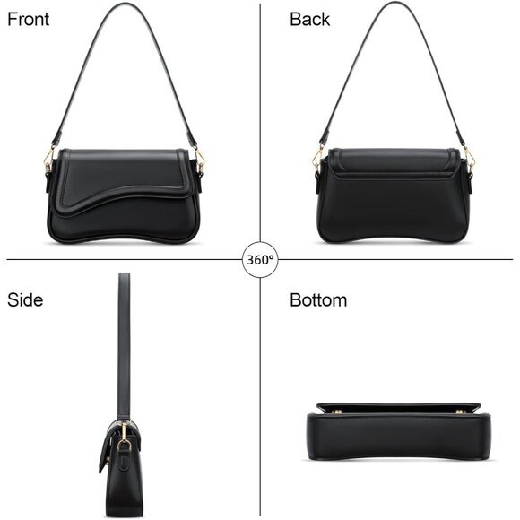 Shoulder Bag for Women Small Clutch Purses Cute Hobo Handbag Trendy Underarm Bag - Picture 6 of 7